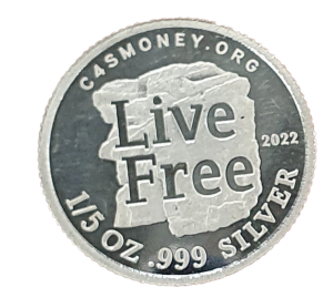 C4SMoney Live Free Silver Coin